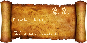 Misztai Uzor névjegykártya
